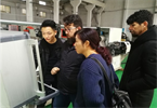 Turkish customers visit Belan factory acceptance of double - end wire bending machine