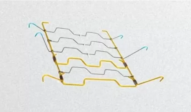 Car lumbar support frame