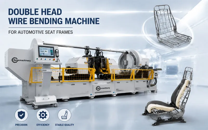 Double Head Wire Bending Machine for Vertical Frame & Kitchen Hardware Rack