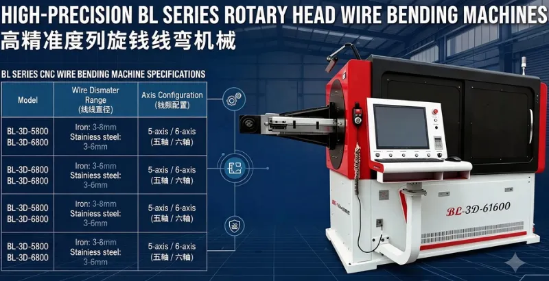 3D Rotary Head Wire Bending Machine